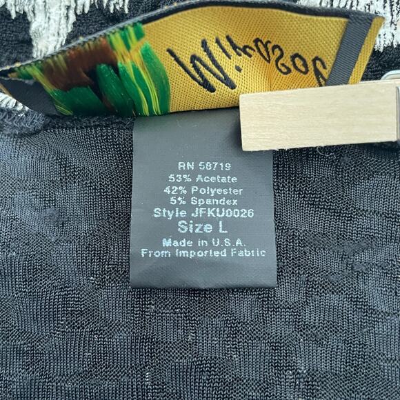 Y2K Top Size Large Black White Floral Casual Stretch Fairy Grunge Whimsigoth - Picture 9 of 13